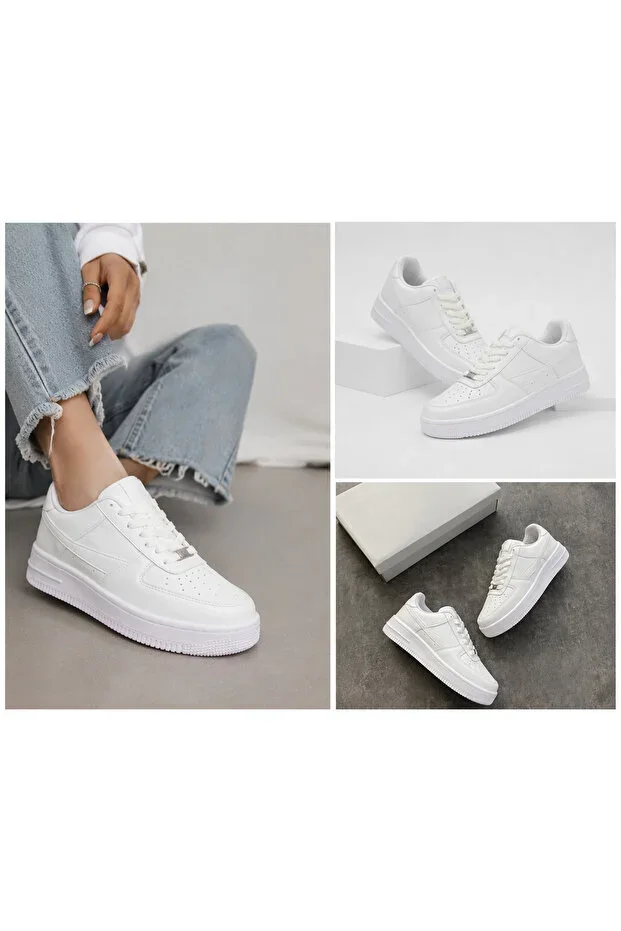 Unisex White Sneaker Shoes