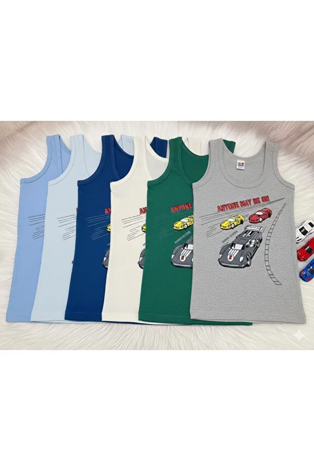 BOYS T-SHIRT PRINTED 6 pcs ECONOMIC PACKAGE