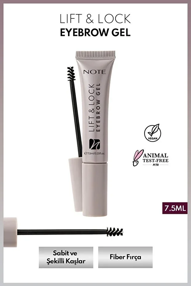 Note Cosmetics Lift & Lock Eyebrow Gel Clear Eyebrow Fixing Gel Wax