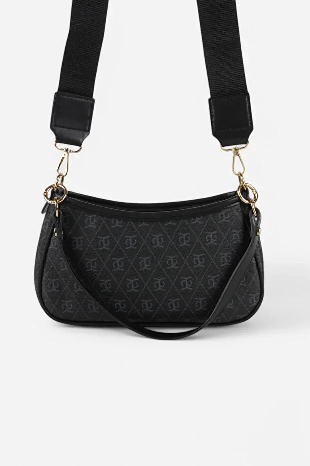 Monogram Black Baguette and Crossbody Bag