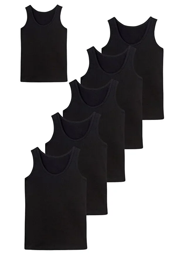 6-Pack Sleeveless Lycra Cotton Men's Undershirt