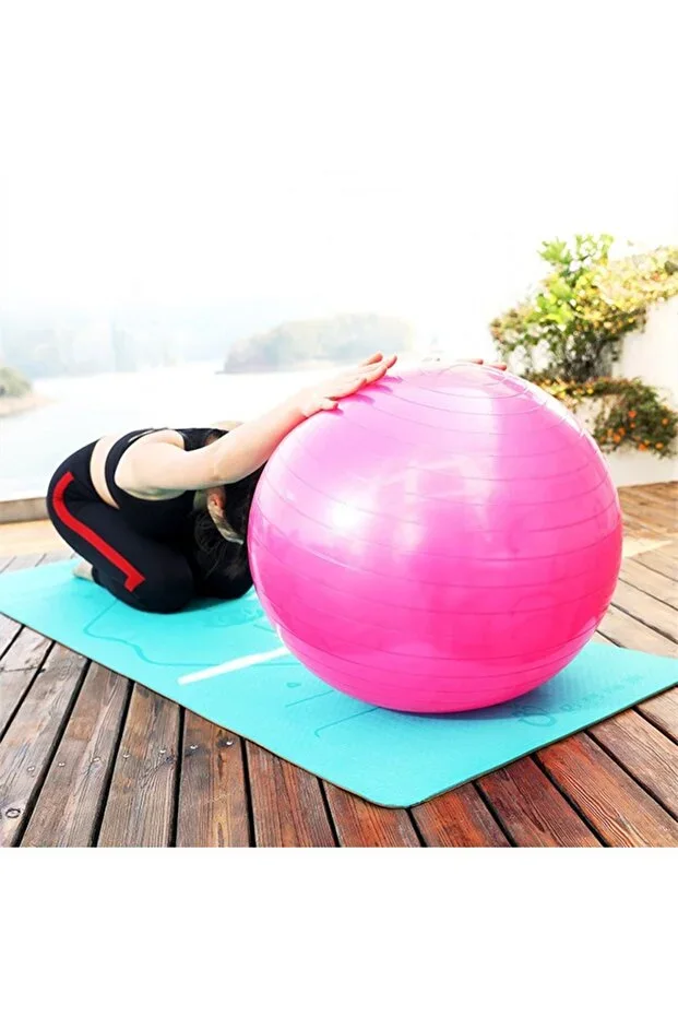 55 cm Pilates Ball Durable Yoga Pilates Exercise Ball