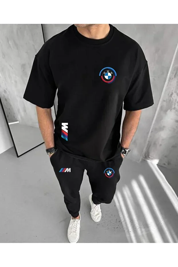 Oversize BMW Print Tracksuit Set