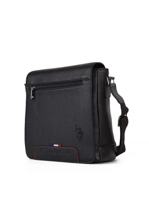 U.S. Polo Assn. 8425 Men's Messenger Bag Shoulder Bag Black
