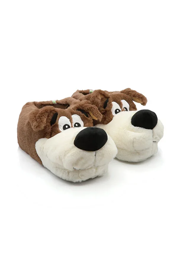 Bobby Children's Animal Slippers Brown 28/35