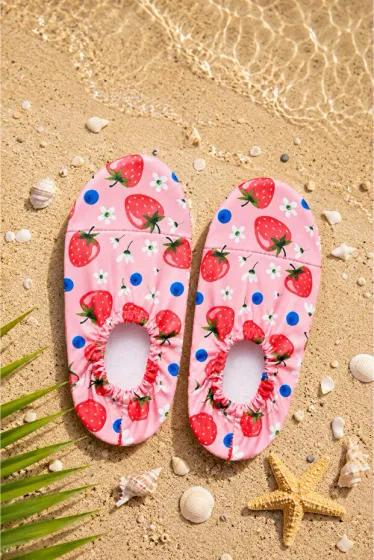 Non-Slip Sole Children's Water Shoes Baby Pool Booties Breathable Swimsuit Fabric