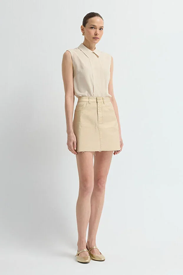 adL Pocketed Denim Skirt