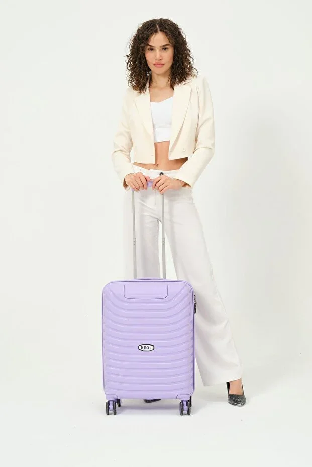 Keo-plus Lila Cabin Size Silicone Unbreakable PP Suitcase