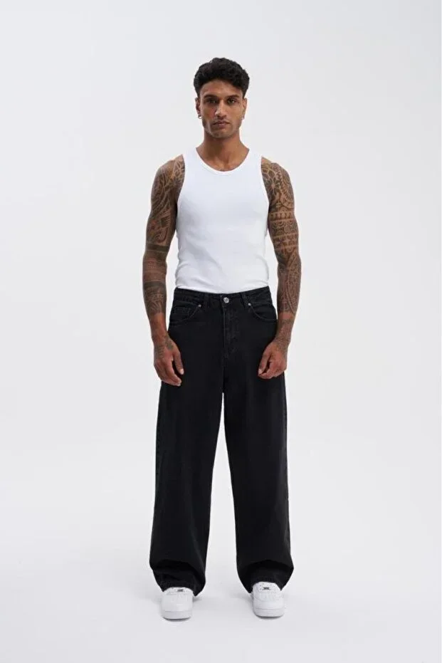 Men's Oversize Baggy Jean Asphalt