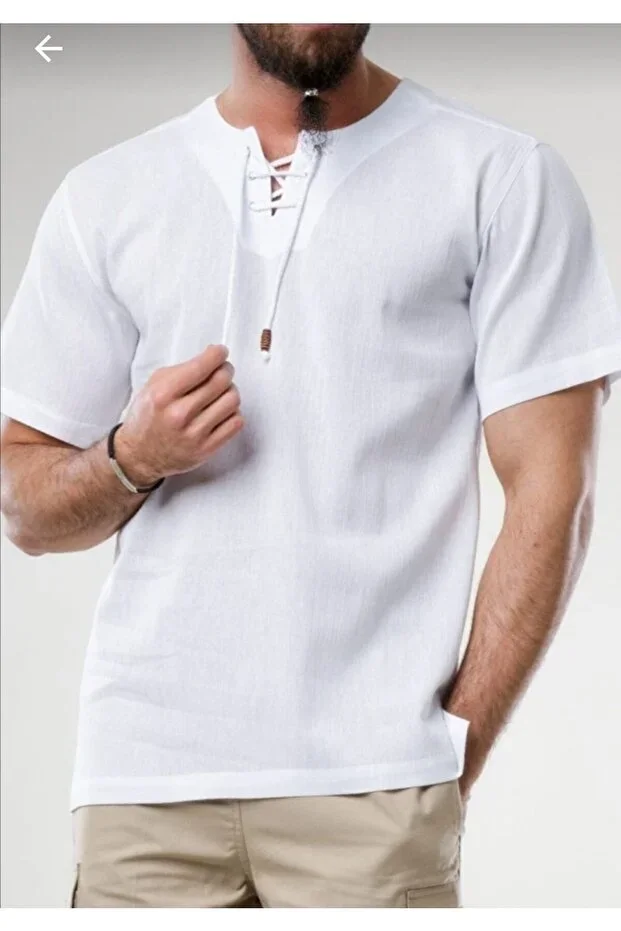 Battal Linen Bohemian Shirt