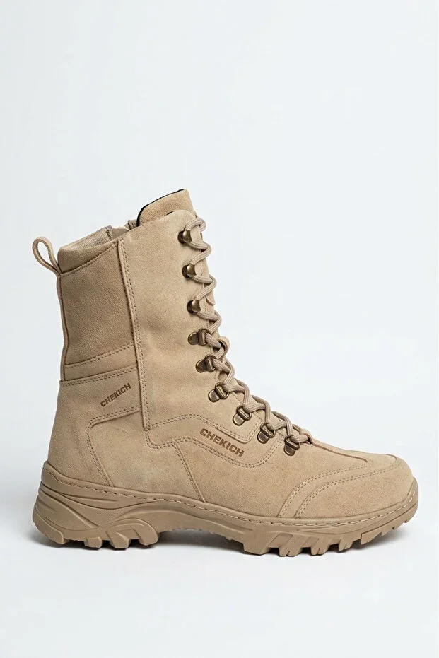 Scalatore Premium Men's Hiking Boot Suede Sand Beige