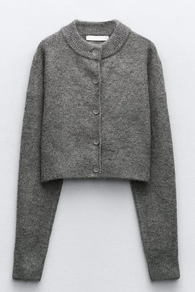 Women's Tilia Crop Smoke Knit Cardigan