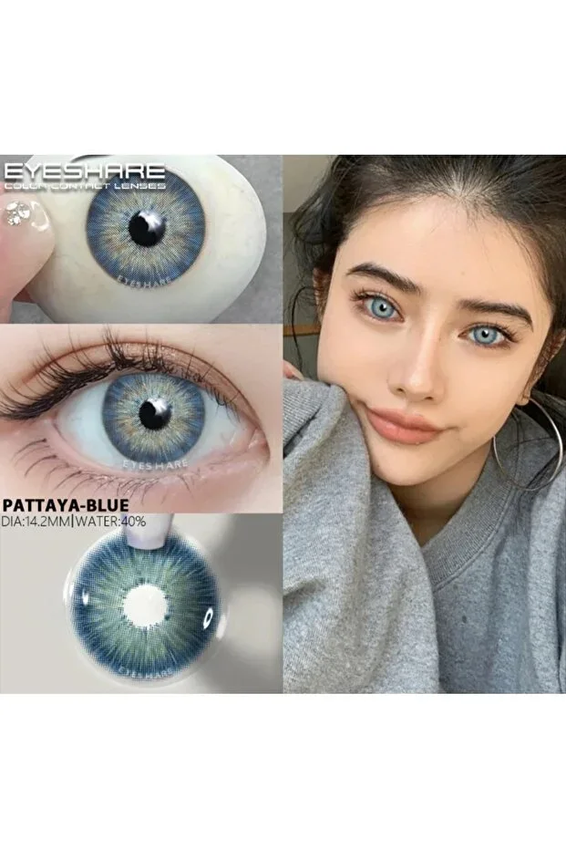 Elvoria Pattaya Blue non-numbered yearly eye lens