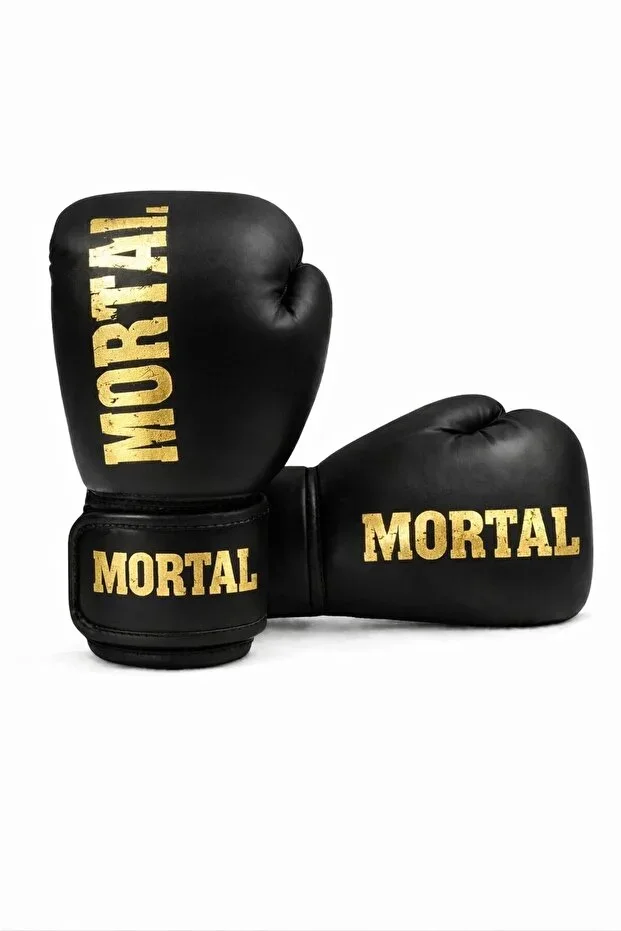 Boxing Gloves, Kickboxing Gloves, Muay Thai Gloves Black-Gold 4 OZ - 6 OZ - 8 OZ - 10 OZ - 12 OZ