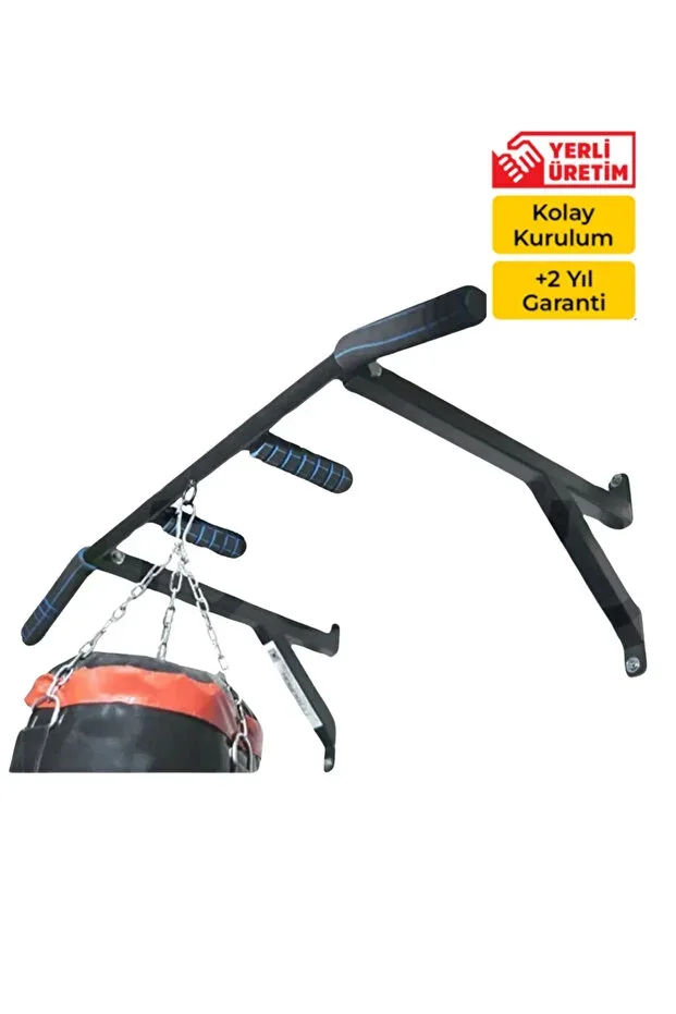Black Wall Mounted Pull-up Bar (80 - 100 CM)