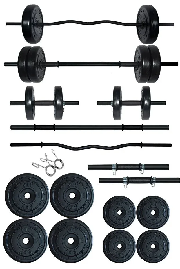 38 kg Z Bar Barbell Set and Dumbbell Set Weight Fitness Set