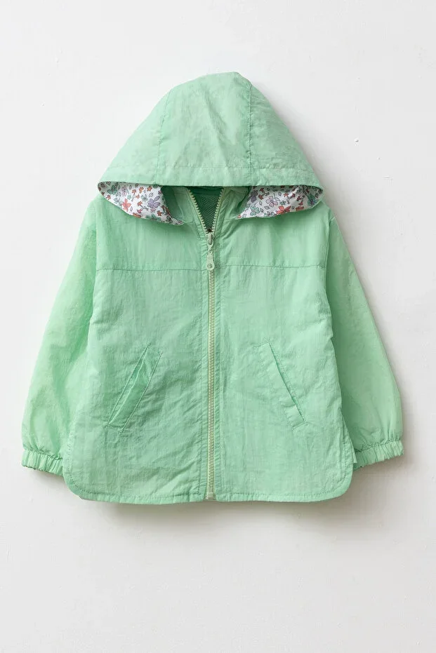 Premium Hooded Girls Raincoat 2-9 Years Breathable Mesh Lined Lightweight Comfortable Stylish
