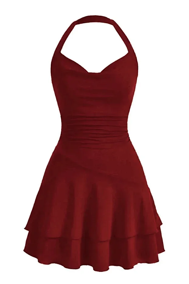 Edela Mini Dress with Neck Strap 5022