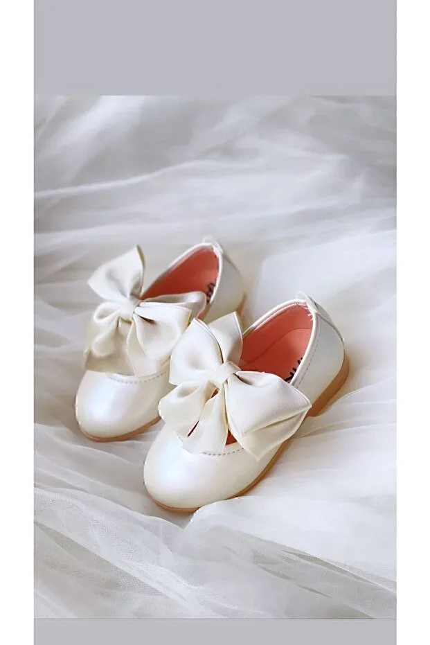 Girls Baby-Child Bow Babet Shoes