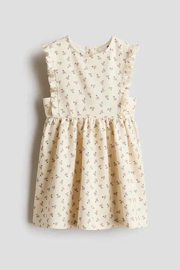 Cotton and Ruffled Dress