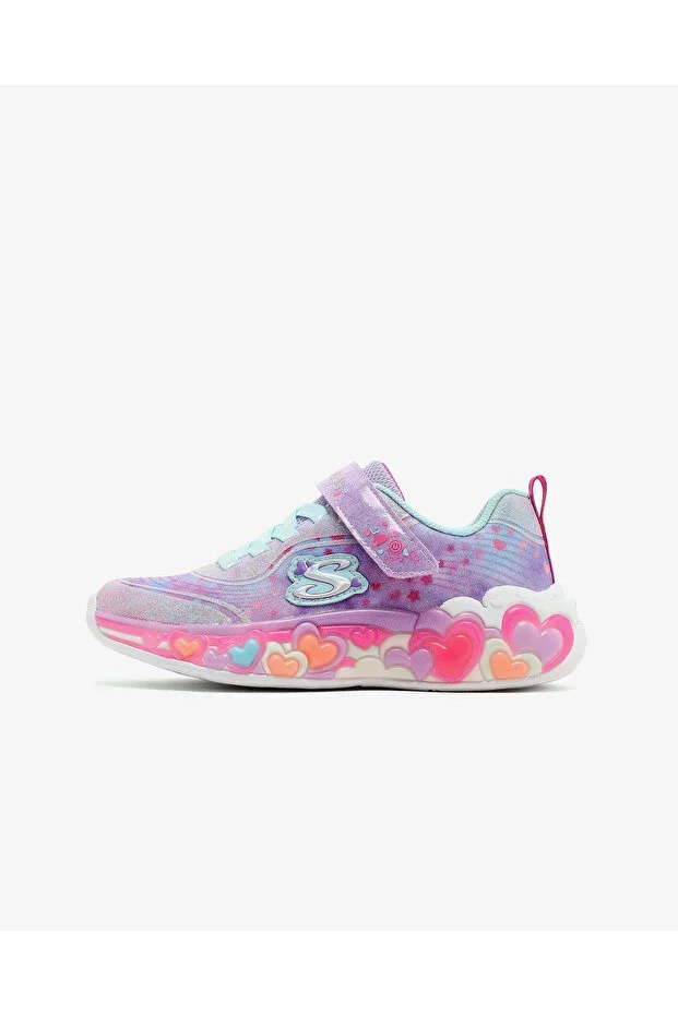 ETERNAL HEART LIGHTS Big Girls Purple Light-Up Sport Shoes 302696L LVMT