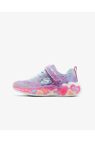 ETERNAL HEART LIGHTS Big Girls Purple Light-Up Sport Shoes 302696L LVMT
