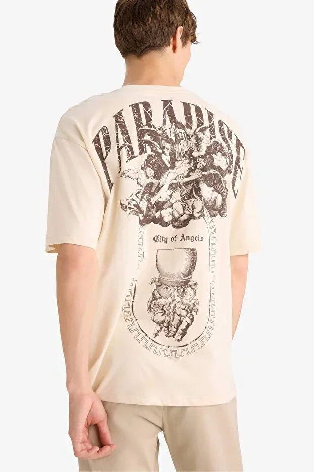 100% Cotton Boxy Fit Printed T-Shirt F8322AX25AU