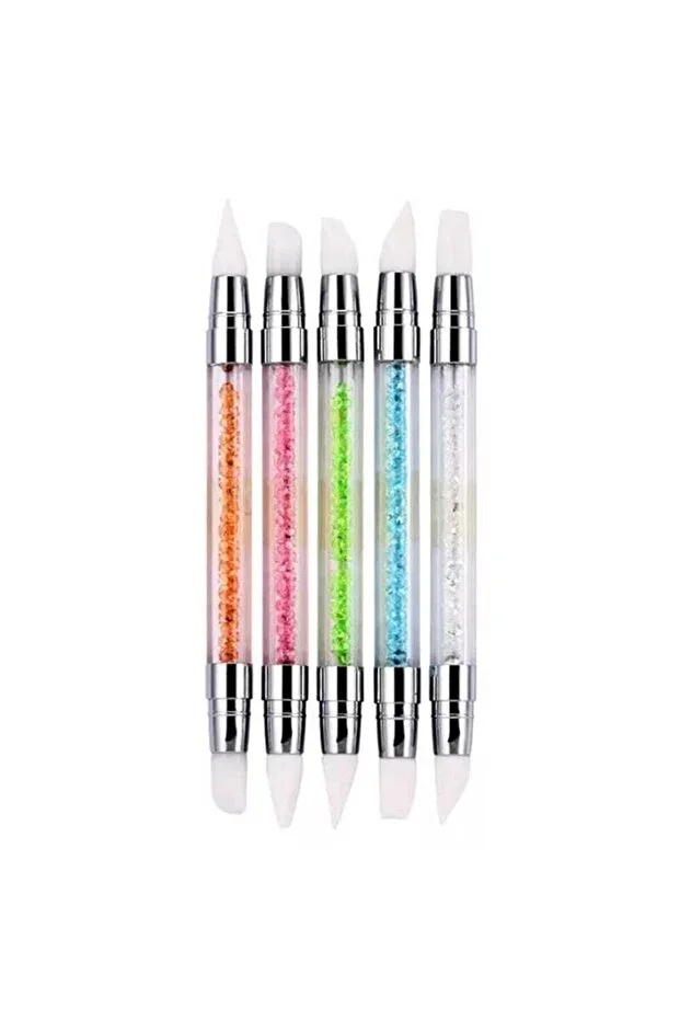 Nail Art Brush Silicone Nail Brush 5 Piece Set gel, carving, sculpture, acrylic, Design