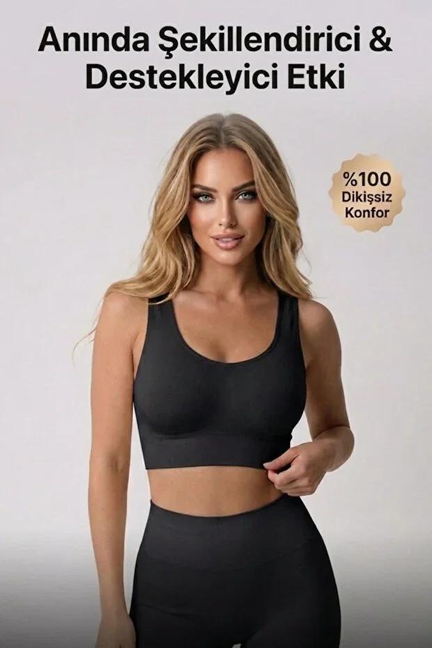 Women's Shaping Bustier Corset Seamless Padded Thick Strap Supportive Sports Bra Comfortable Use