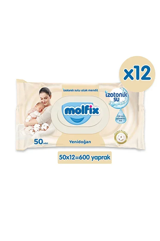 Isotonic Water Wet Wipes Newborn 600 Pieces