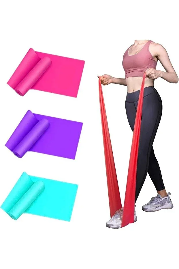 Large Size 150 15 Cm 3 Pieces (ADVANTAGE PACKAGE) Pilates Band Pilates Band Resistance Band Plates Band