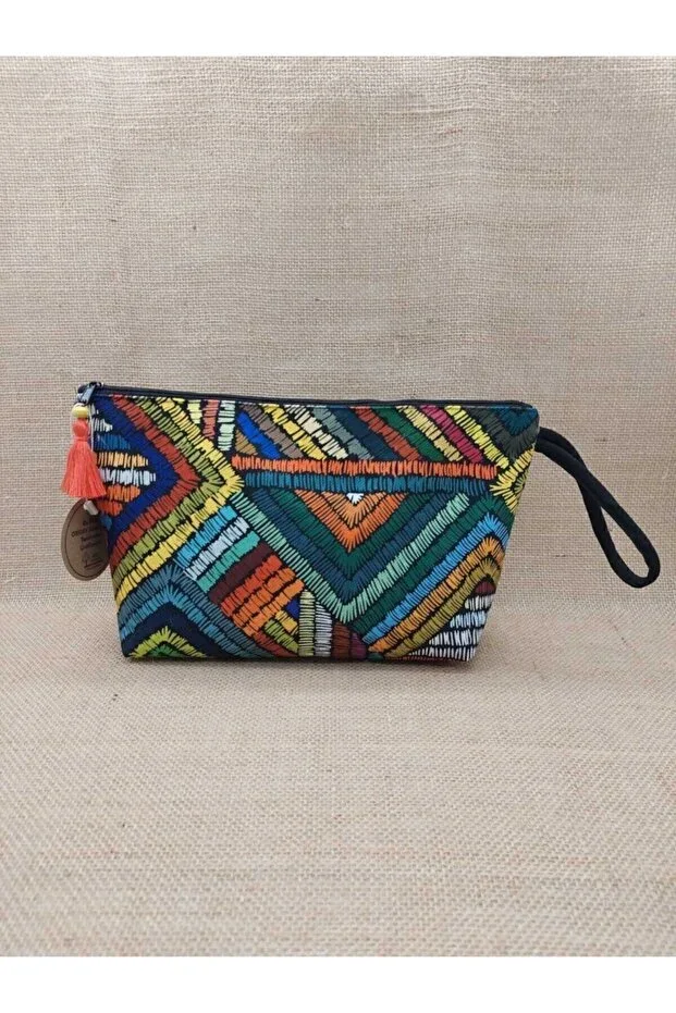 Colored Striped Portfolio Bag