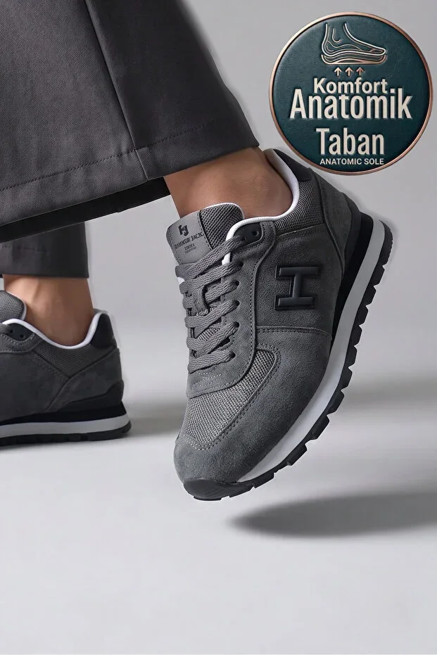 Grey Peru Large Size (46-47-48) Men's Sneaker Shoes