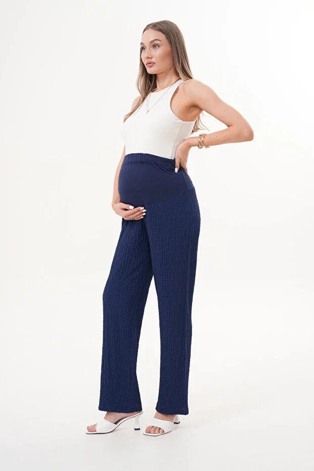 Maternity and Postpartum Adjustable Waist Bubble Pants