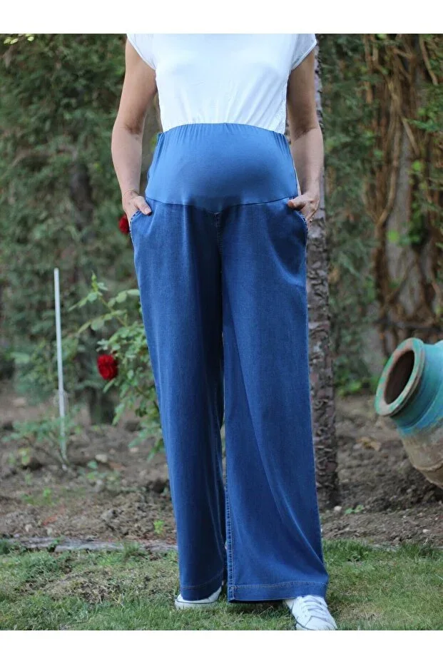 SUMMER 100% Tencel™ Wide Leg Maternity Pants