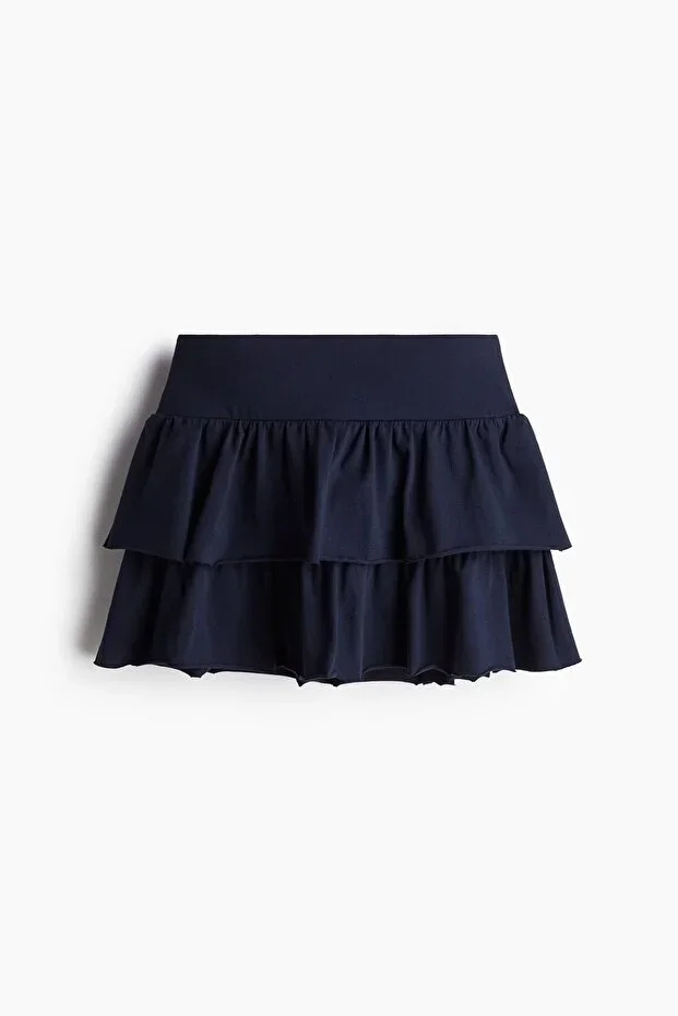 H&M Layered Mini Jersey Skirt