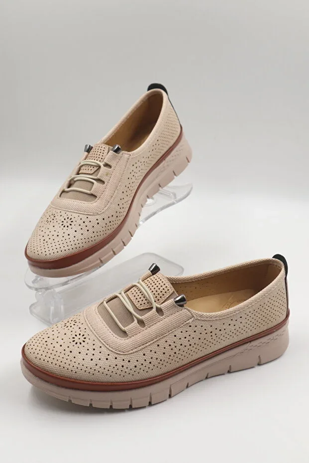 Women's Summer Ballet Flats HAFİF Orthopedic Sole Daily Shoes