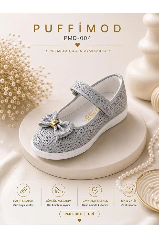 Velcro Girls' Ballet Flats