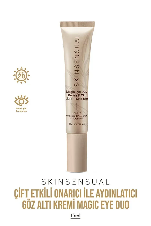 Magic Eye Duo Repair & CC Under-Eye Concealer 15 ml | Repairing & Brightening | Light to Medium