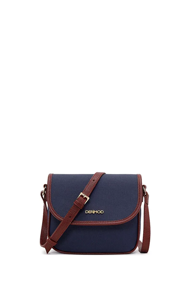Women's Navy Blue Long Strap Crossbody Bag 26PBD230226