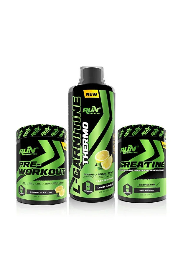 L-carnitine and Performance Package (L-CARNITINE 1 LT LEMON, CREATINE, PRE-WORKOUT)