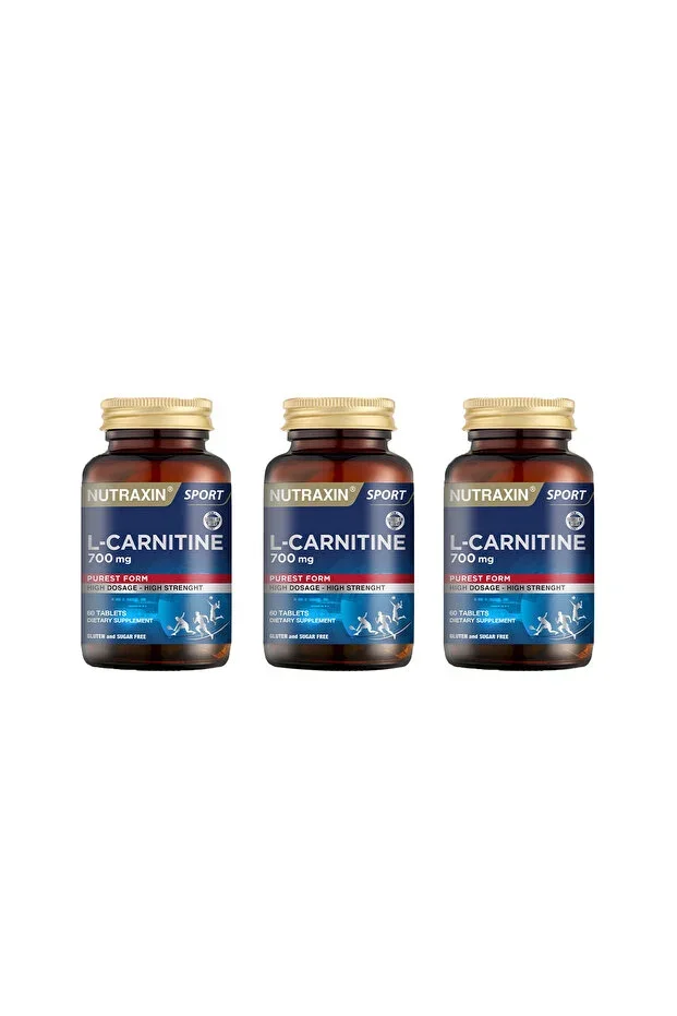 Energy and Active Life Support Supplement Containing L-Carnitine 60 tablets (3 Pieces)