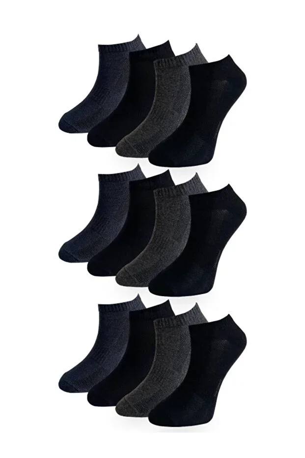 Cotton Short Sock Mixed 12-Pack