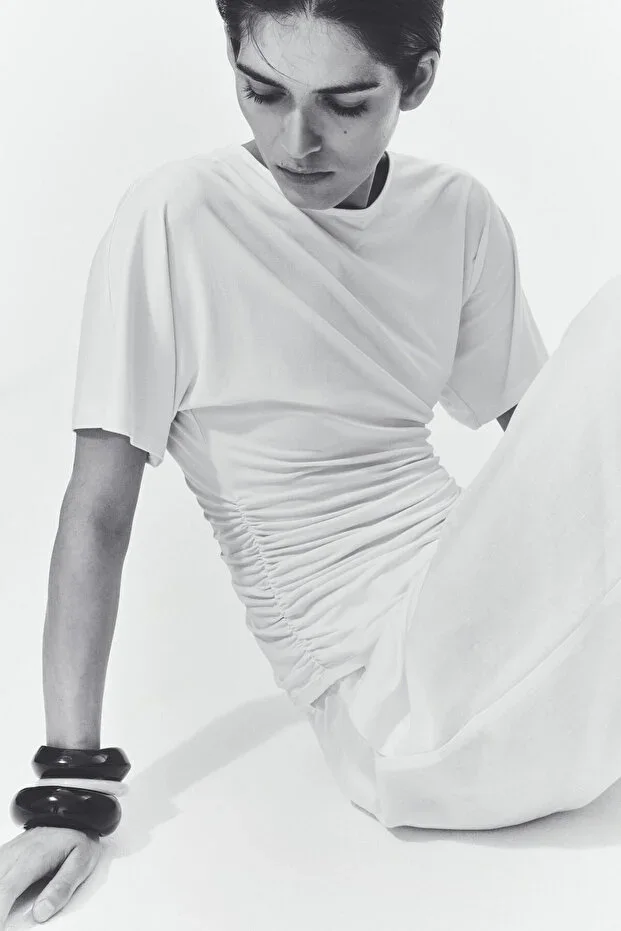 H&M Draped Jersey Top
