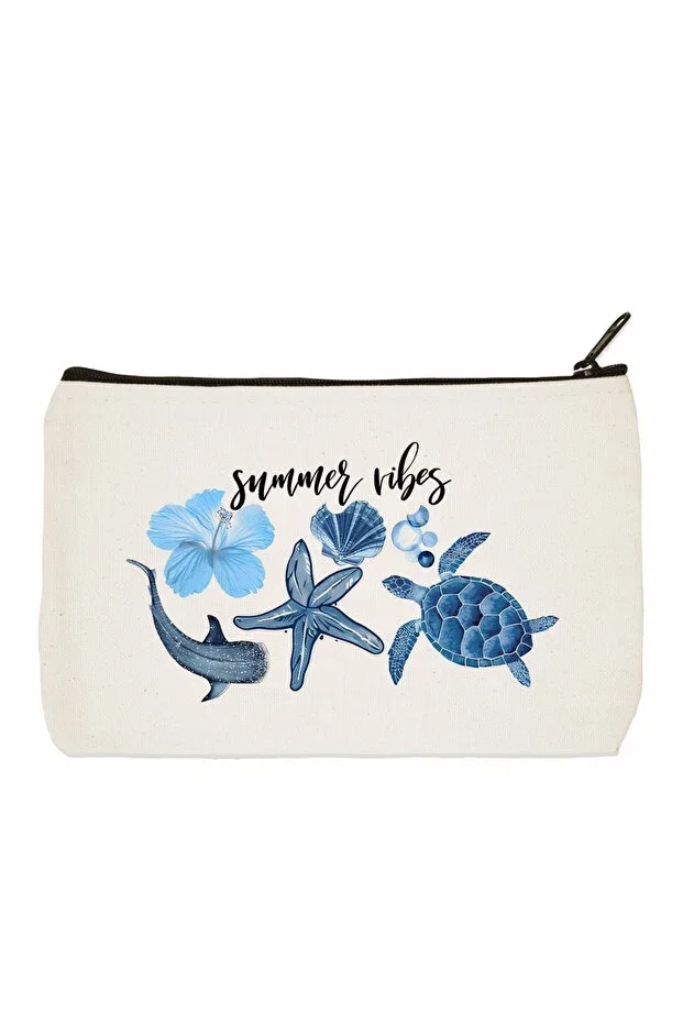 Summer Vibes Printed Makeup Bag