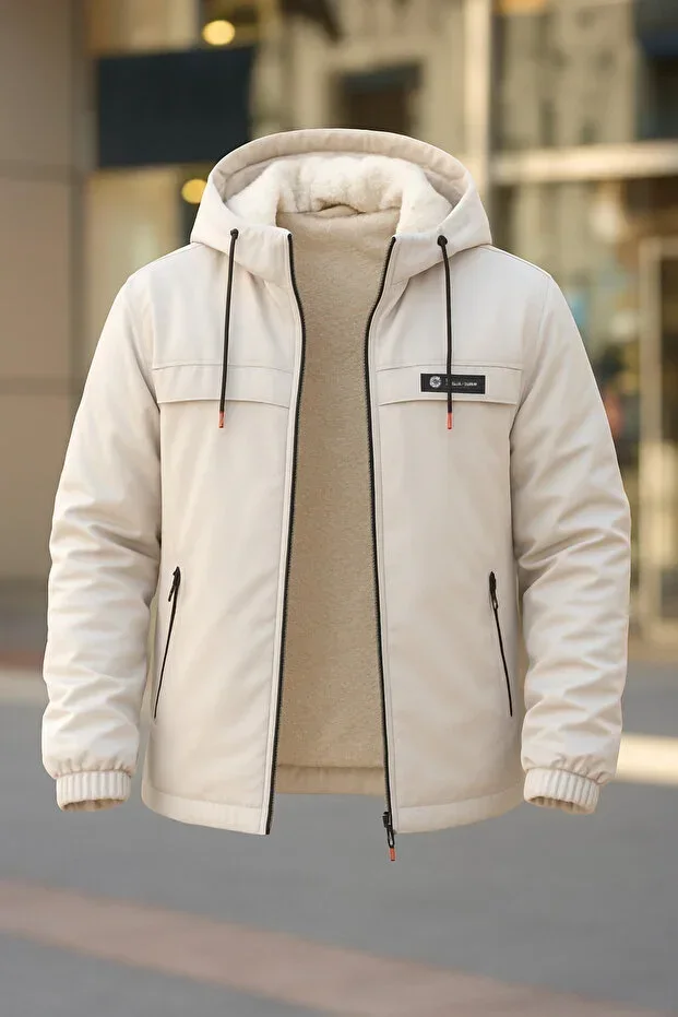 Men's Fur Lined Thick Waterproof Jacket Premium Jacket