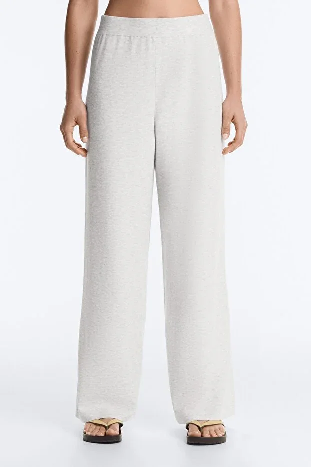 Oysho Knit Straight Leg Trousers