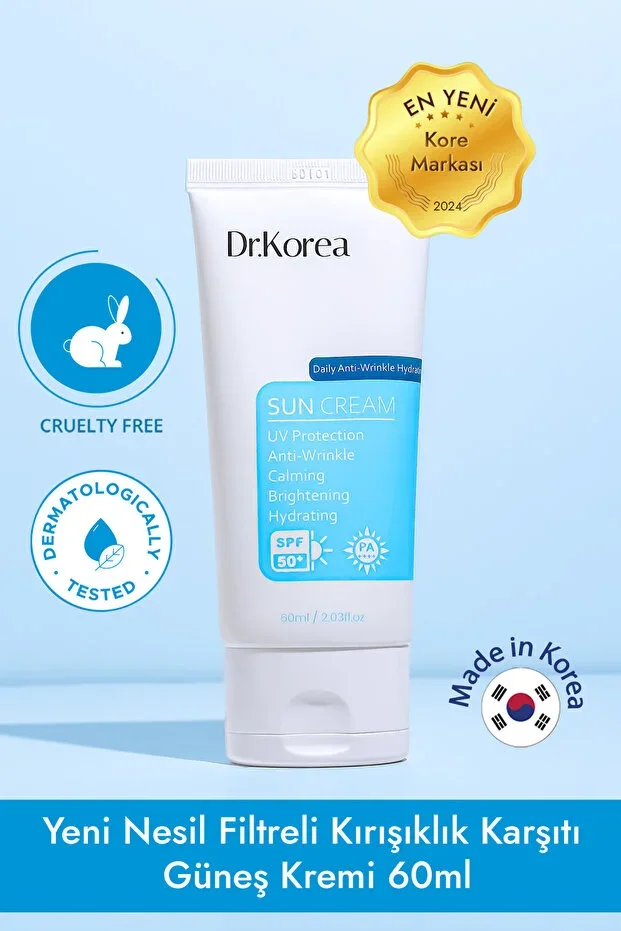 Daily Anti-Wrinkle Hydrating Sun Cream Yeni Nesil Filtreli Kırışıklık Karşıtı Güneş Kremi 60ml