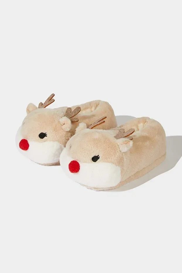New Year Themed Flat Sole Slippers Girls A8210A823WN