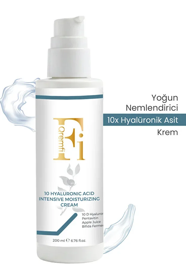 Intensive Moisturizing Cream with 10 Different Hyaluronic Acids and Biobifida Ferment 200 ml